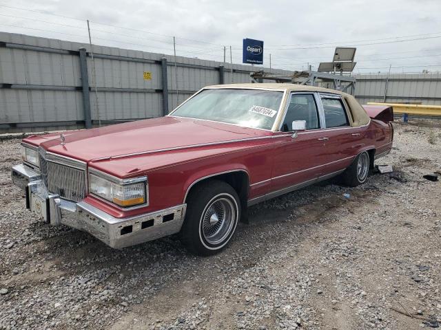 CADILLAC BROUGHAM 1991 red sedan 4d gas 1G6DW5474MR703030 photo #1