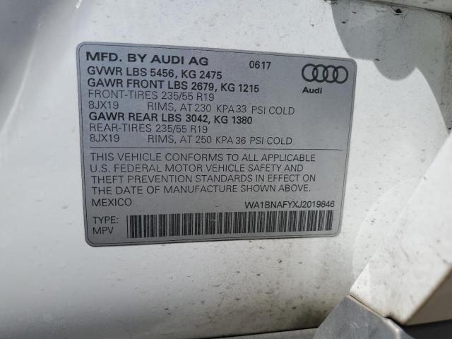 VIN WA1BNAFYXJ2019846 2018 Audi Q5, Premium Plus no.12