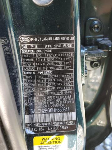 2017 LAND ROVER DISCOVERY - SALCR2BG8HH650841