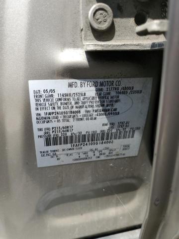 2005 Ford Five Hundred Sel VIN: 1FAFP24105G184008 Lot: 61047544