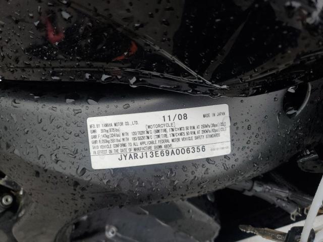 2009 YAMAHA FZ6 SHG JYARJ13E69A006356