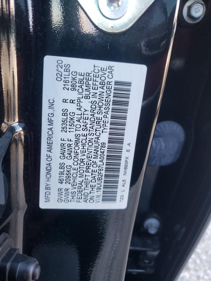 19UUB2F67LA004789 2020 Acura Tlx Technology