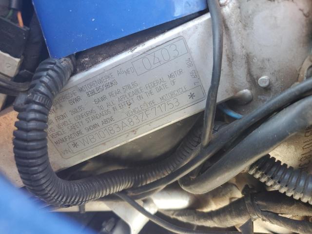2003 BMW F650 DAKAR WB10183A83ZF71753
