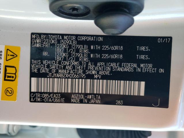 2017 LEXUS NX 200T BA - JTJYARBZXH2066195