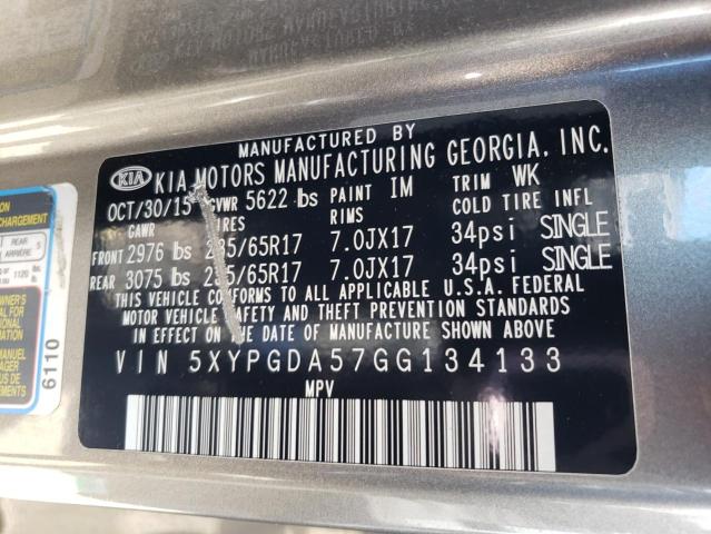 2016 KIA SORENTO LX - 5XYPGDA57GG134133