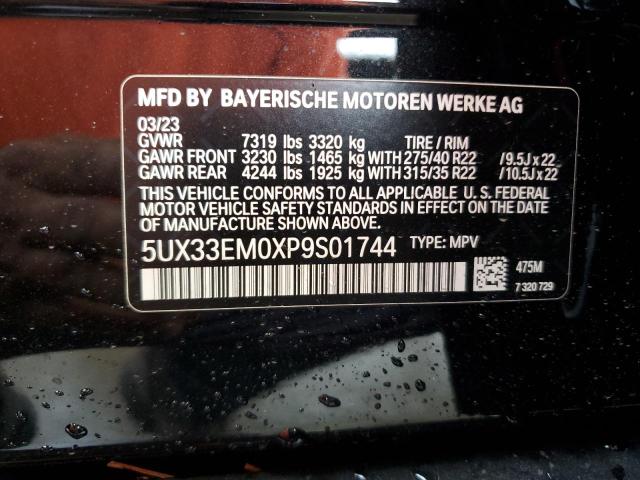 VIN 5UX33EM0XP9S01744 2023 BMW X7, M60I no.13