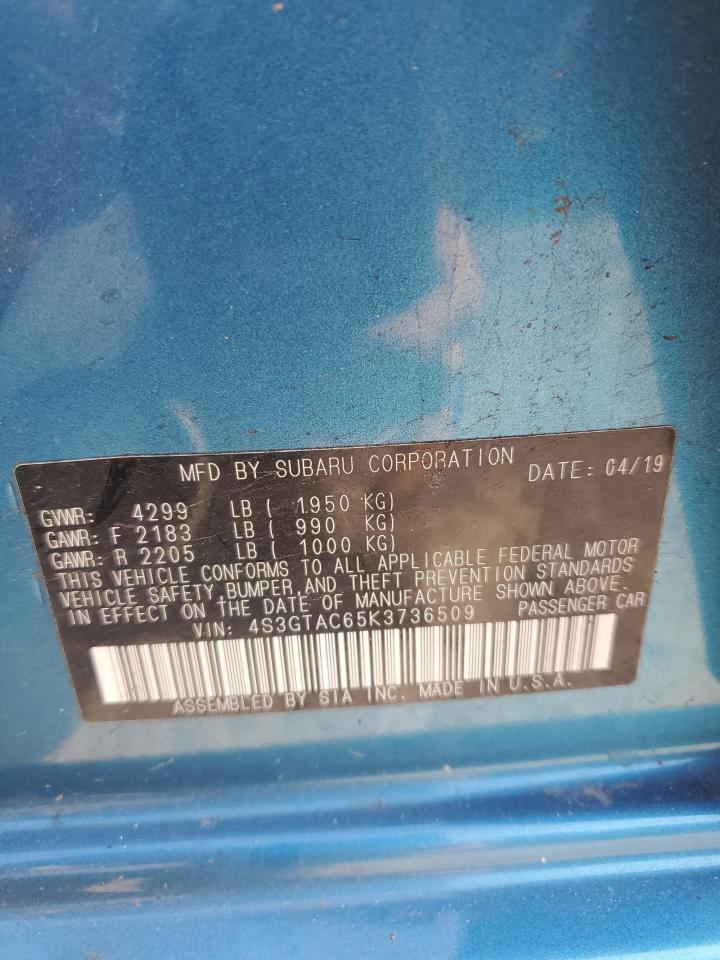 4S3GTAC65K3736509 2019 Subaru Impreza Premium