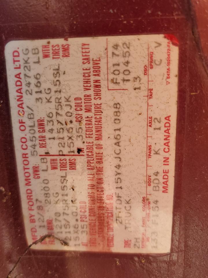 2FTDF15Y4JCA61088 1988 Ford F150