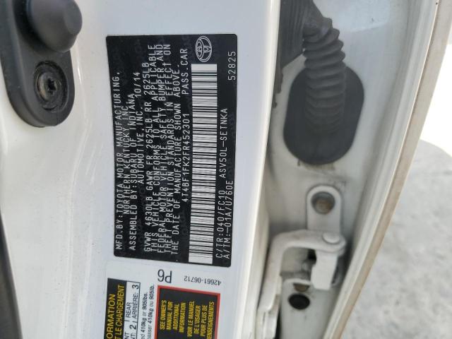 VIN 4T4BF1FK2FR452301 2015 Toyota Camry, LE no.12