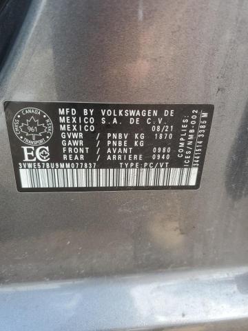 2021 Volkswagen Jetta Sel VIN: 3VWE57BU9MM077837 Lot: 60254624