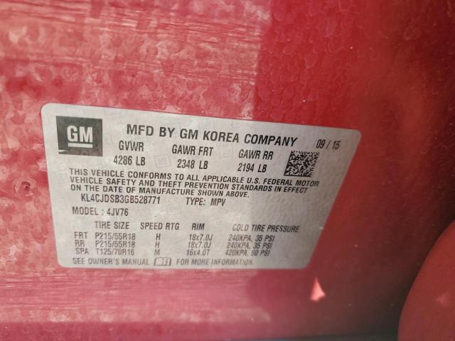 2016 BUICK ENCORE PRE - KL4CJDSB3GB528771
