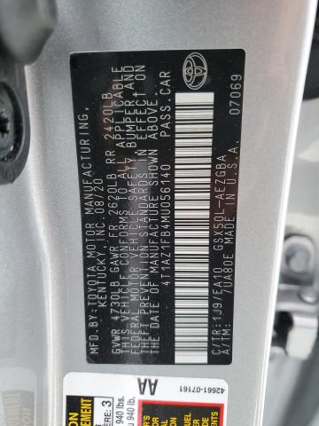 2021 TOYOTA AVALON XLE - 4T1AZ1FB4MU056140
