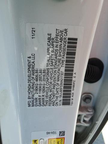 2021 ACURA TLX TECH A - 19UUB5F53MA017307