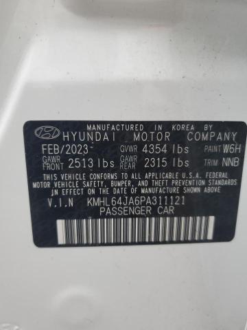2023 Hyundai Sonata Sel VIN: KMHL64JA6PA311121 Lot: 62047864