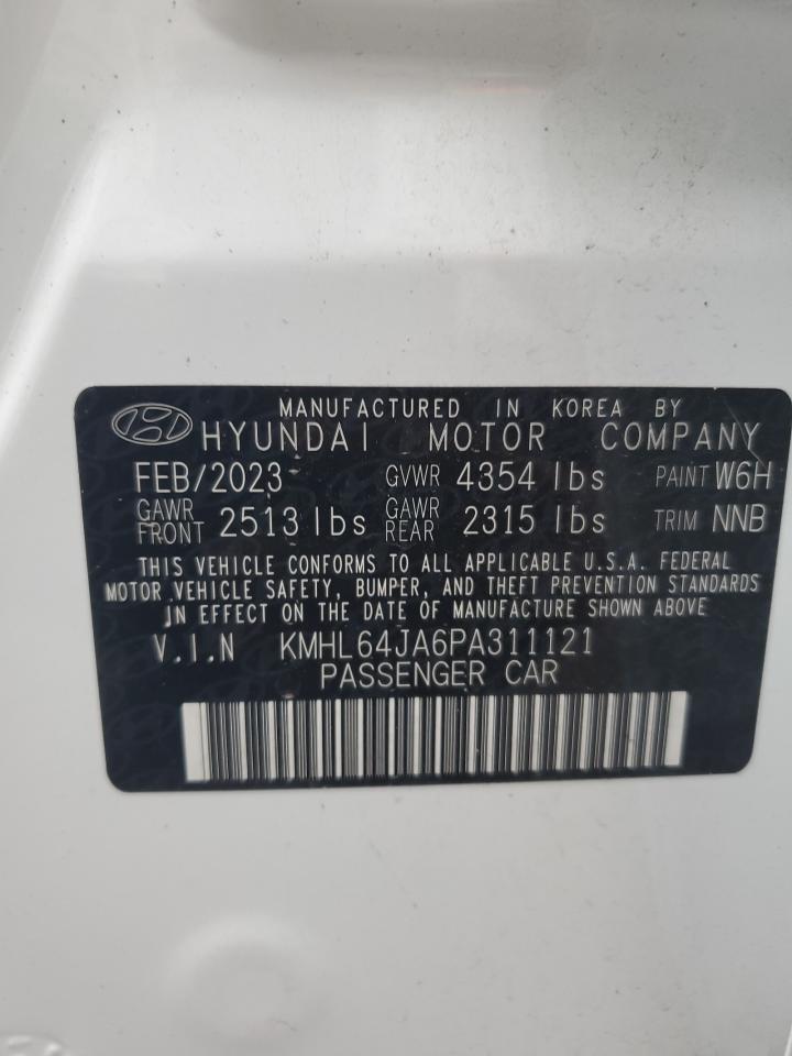 KMHL64JA6PA311121 2023 Hyundai Sonata Sel