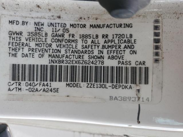 2006 TOYOTA COROLLA CE #3186003229