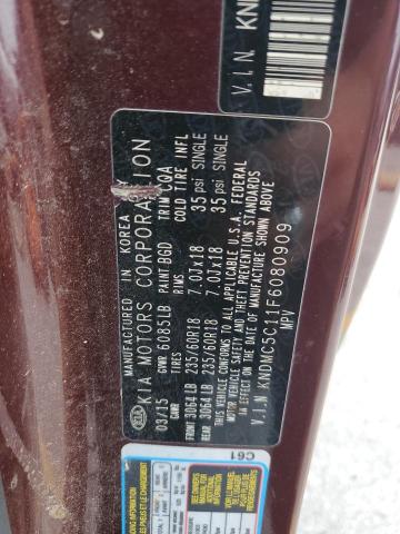 2015 KIA SEDONA EX - KNDMC5C11F6080909