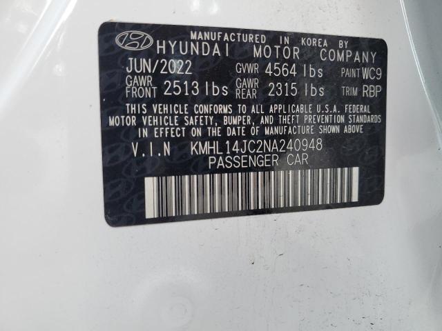 2022 HYUNDAI SONATA N L - KMHL14JC2NA240948