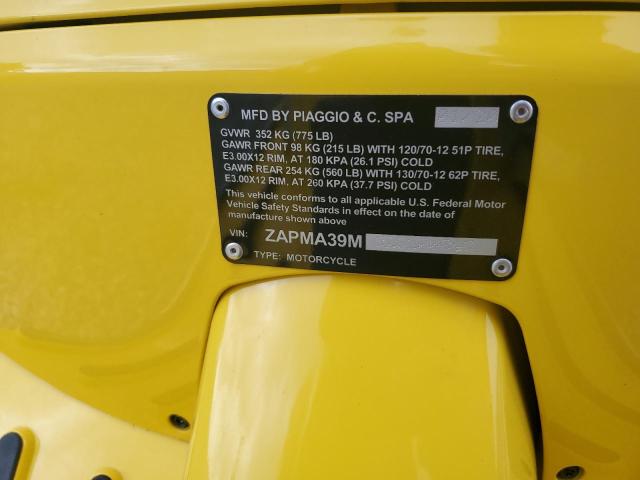 2020 VESPA GTS 300 SU ZAPMA39M8L5200846