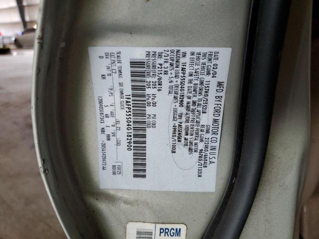 2004 Ford Taurus Ses VIN: 1FAFP55S04G182900 Lot: 61510504