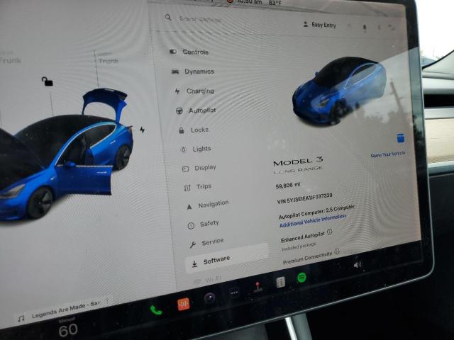 VIN 5YJ3E1EA1JF037339 2018 Tesla MODEL 3 no.9