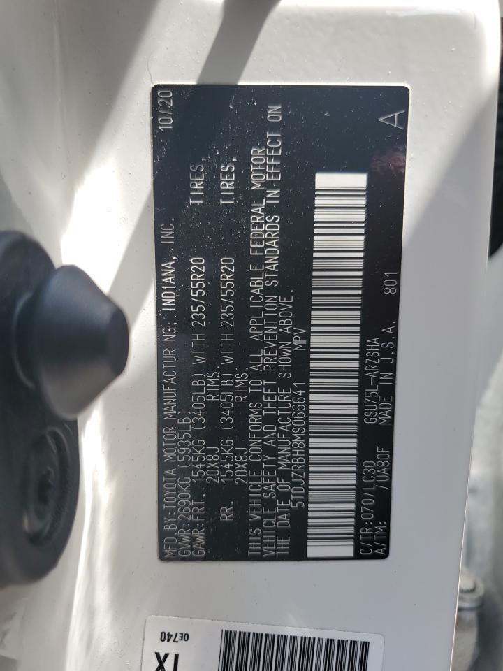 5TDJZRBH8MS066641 2019 Toyota Highlander Xse