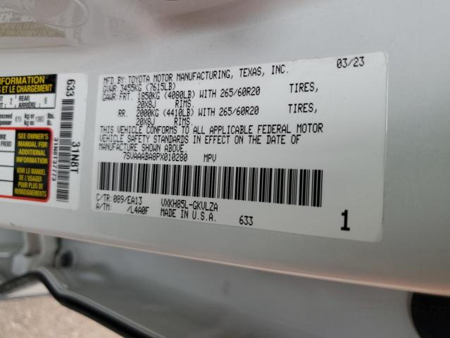 2023 TOYOTA SEQUOYA - 7SVAAABA8PX010280