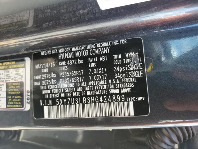 2017 HYUNDAI SANTA FE S - 5XYZU3LB3HG424899