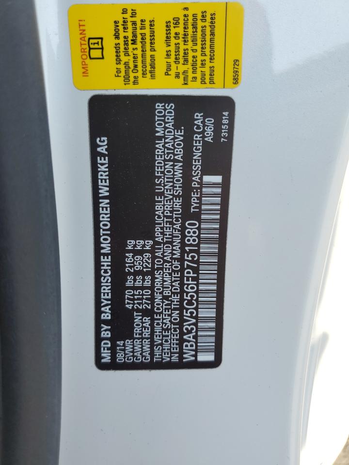 WBA3V5C56FP751880 2015 BMW 428 I