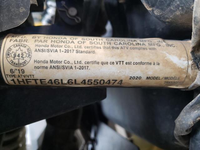 2020 HONDA TRX500FA 1HFTE46L6L4550474