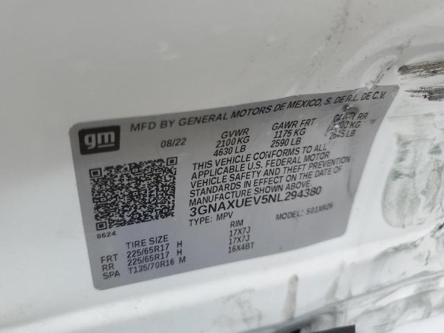 3GNAXUEV5NL294380 2022 CHEVROLET EQUINOX - Image 13