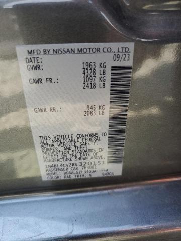 2024 NISSAN ALTIMA SR - 1N4BL4CV2RN320151
