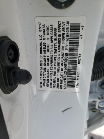 2017 HONDA CIVIC LX - 19XFC2F54HE068899