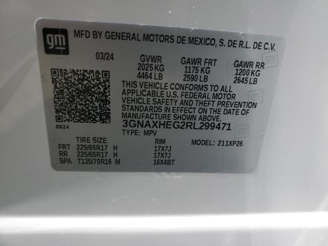 VIN 3GNAXHEG2RL299471 2024 Chevrolet Equinox, LS no.14