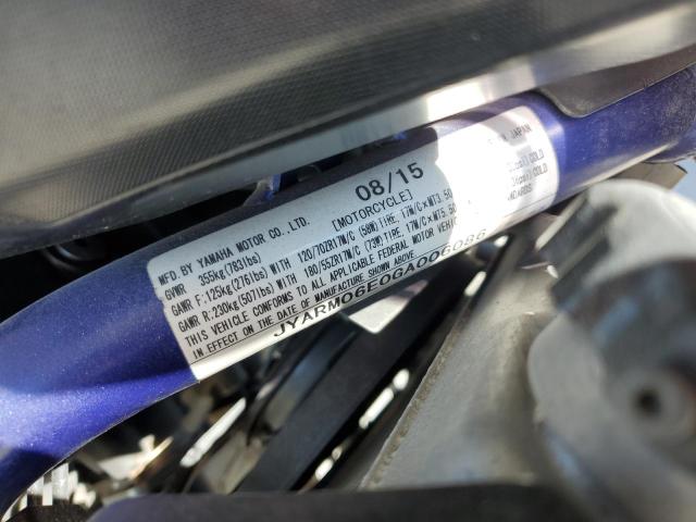 2016 YAMAHA FZ07 JYARM06E0GA006086
