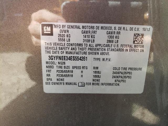 2014 Cadillac Srx Luxury Collection VIN: 3GYFNEE34ES554261 Lot: 61548174