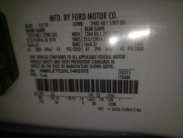 NM0LE7E20L1462555 2020 Ford Transit Connect Xl