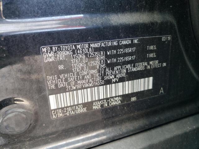 2T3W1RFV8KW014550 2019 TOYOTA RAV 4 - Image 13