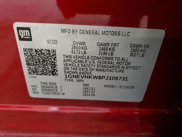 2023 CHEVROLET TRAVERSE L - 1GNEVHKW8PJ109731