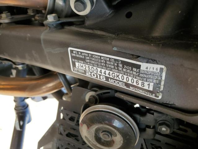 2016 HONDA CRF1000 JH2SD0444GK000681