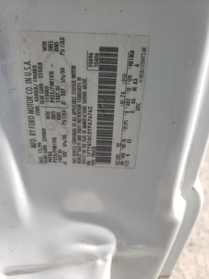 1FTYR10C5YPA76762 2000 Ford Ranger 1FTYR10C5YPA76762 2000 Ford Ranger