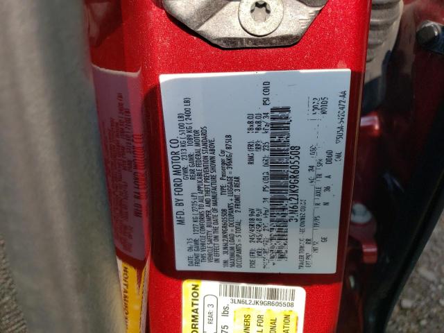 2016 Lincoln Mkz VIN: 3LN6L2JK9GR605508 Lot: 62484404