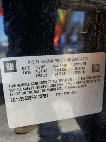 2015 CHEVROLET IMPALA LT - 2G1125S38F9173761