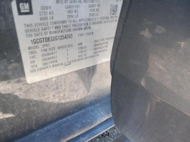 2016 CHEVROLET COLORADO Z - 1GCGTDE32G1254393