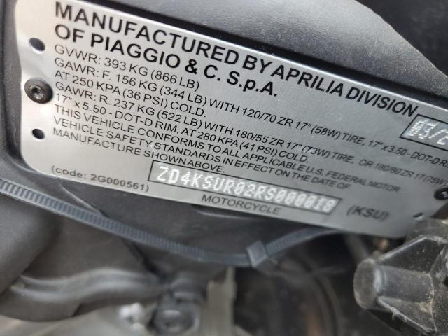 2024 APRILIA RS 660 EXT - ZD4KSUR02RS000018