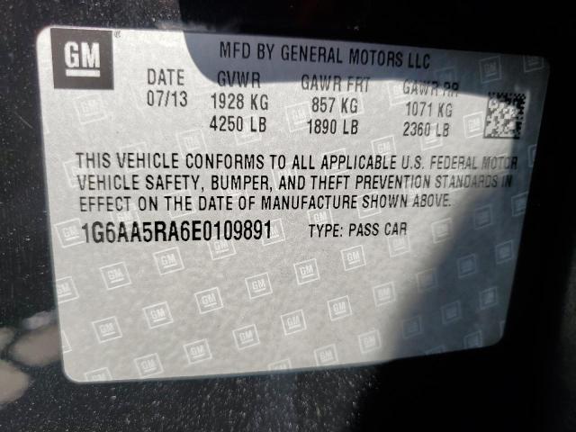 2014 Cadillac Ats VIN: 1G6AA5RA6E0109891 Lot: 61679534