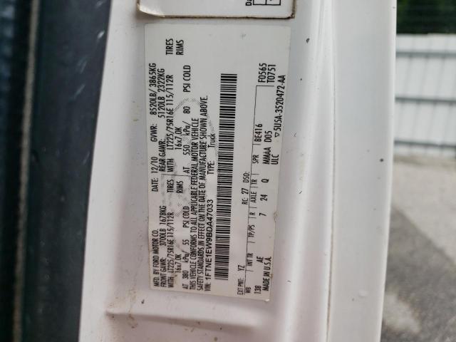 2011 Ford Econoline E150 Van VIN: 1FTNE1EW9BDA47033 Lot: 61188444