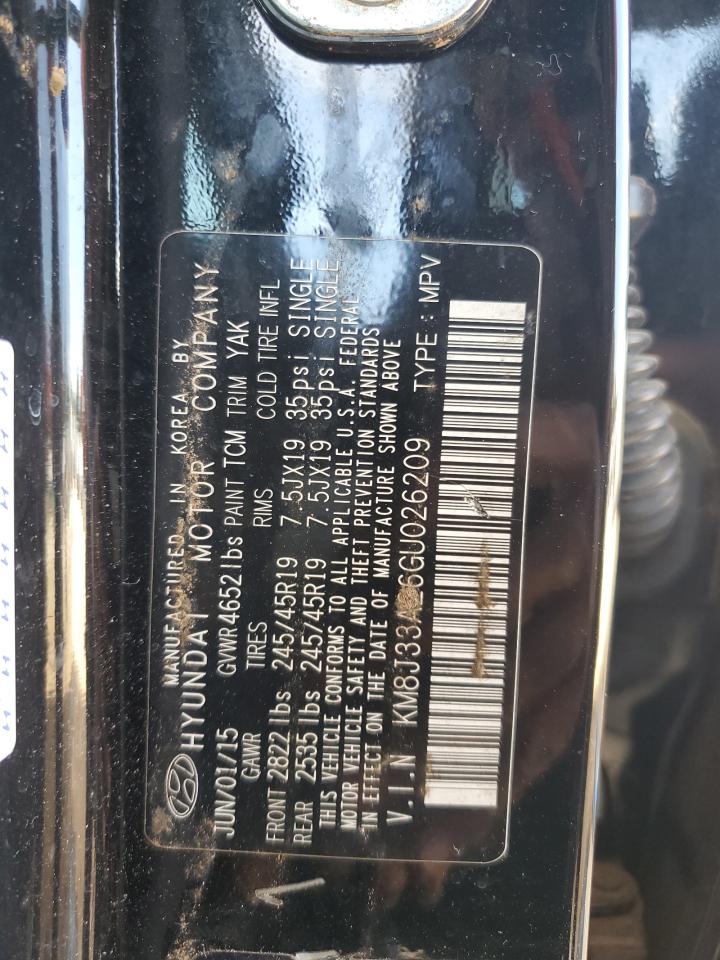 KM8J33A26GU026209 2016 Hyundai Tucson Limited