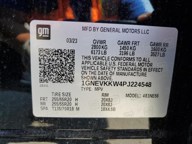 2023 Chevrolet Traverse Premier VIN: 1GNEVKKW4PJ224548 Lot: 61429924