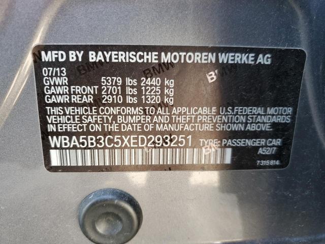 VIN WBA5B3C5XED293251 2014 BMW 5 Series, 535 XI no.12